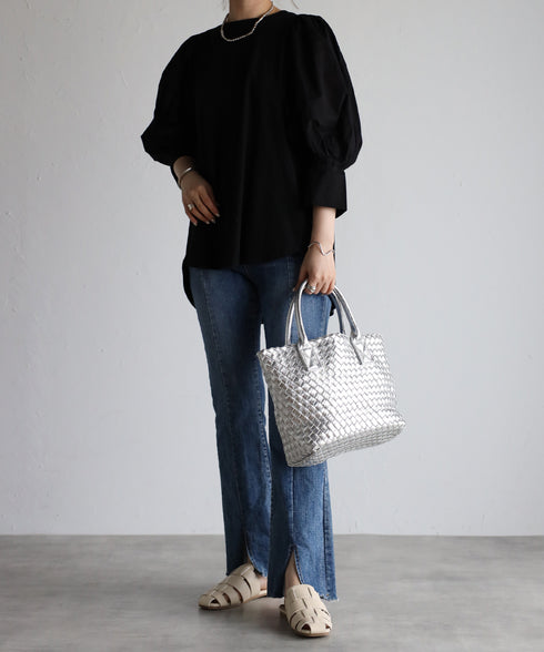 【雑誌掲載】メタリックメッシュトートバッグポーチセット 17-1015